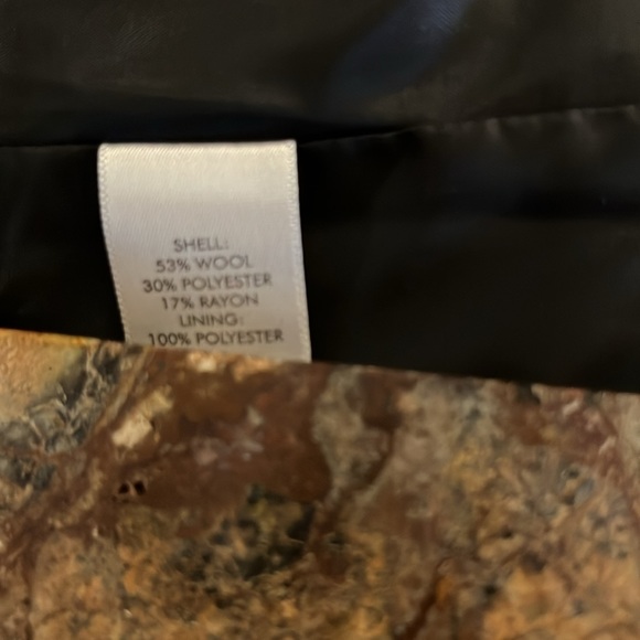 J jill Wool Blend Black Double Breasted Pea Coat Sz S - Picture 7 of 11